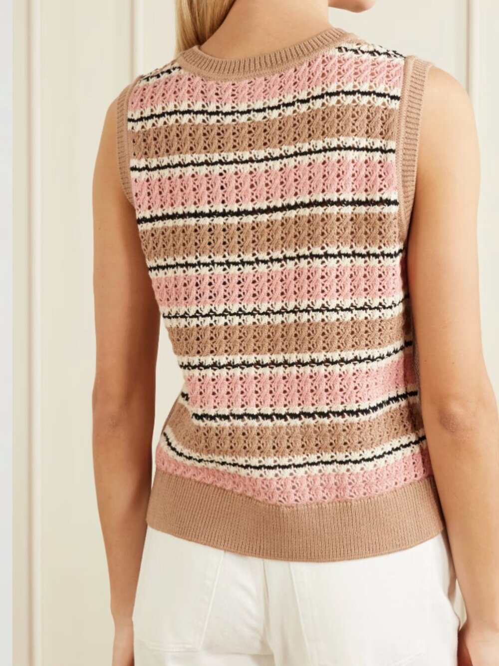 Varley Deeley Stripe Stitch Tank Size xs. nwt - Picture 4 of 5